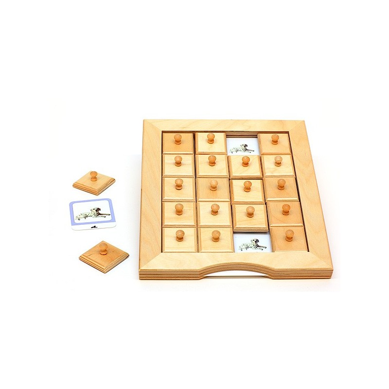 Schiebe- und Aufdeckspieleinlagen - Hunde