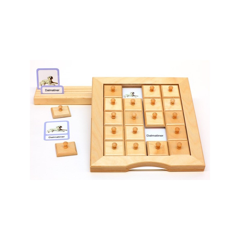 Schiebe- und Aufdeckspieleinlagen - Hunde