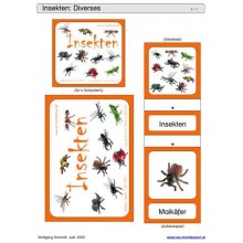 Schiebe- und Aufdeckspieleinlagen - Insekten