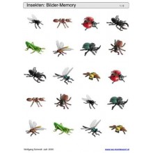 Schiebe- und Aufdeckspieleinlagen - Insekten