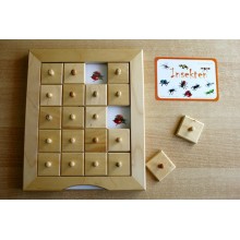 Schiebe- und Aufdeckspieleinlagen - Insekten