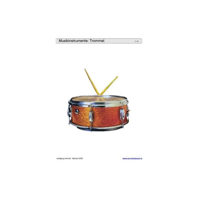 Schiebe- und Aufdeckspieleinlagen - Musikinstrumente