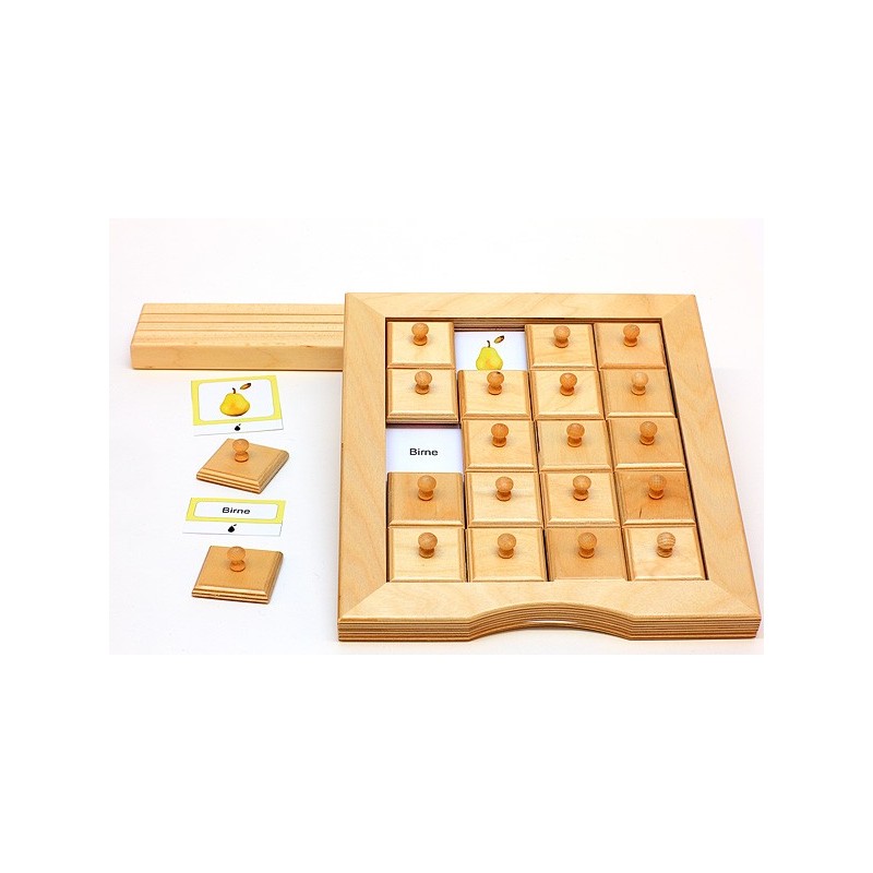 Schiebe- und Aufdeckspieleinlagen - Obst