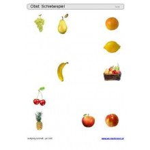 Schiebe- und Aufdeckspieleinlagen - Obst