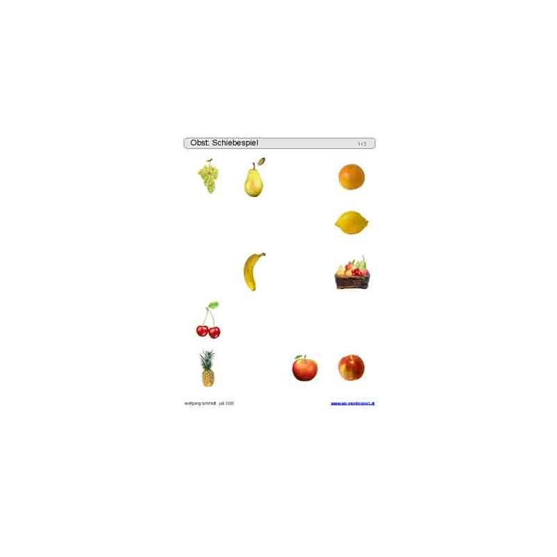 Sliding and turndown inserts - fruit