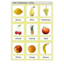 Schiebe- und Aufdeckspieleinlagen - Obst