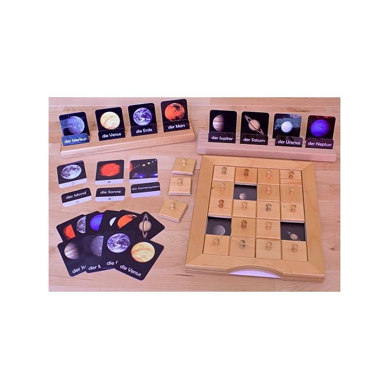 Sliding and revealing game deposits - our solar system