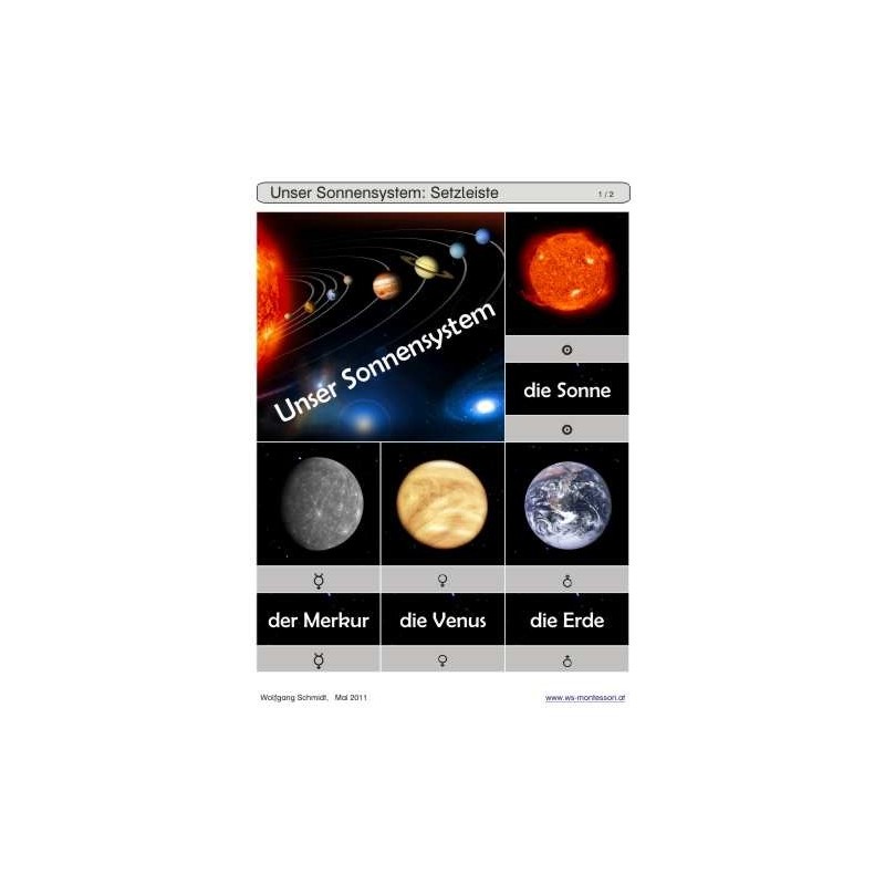 Sliding and revealing game deposits - our solar system