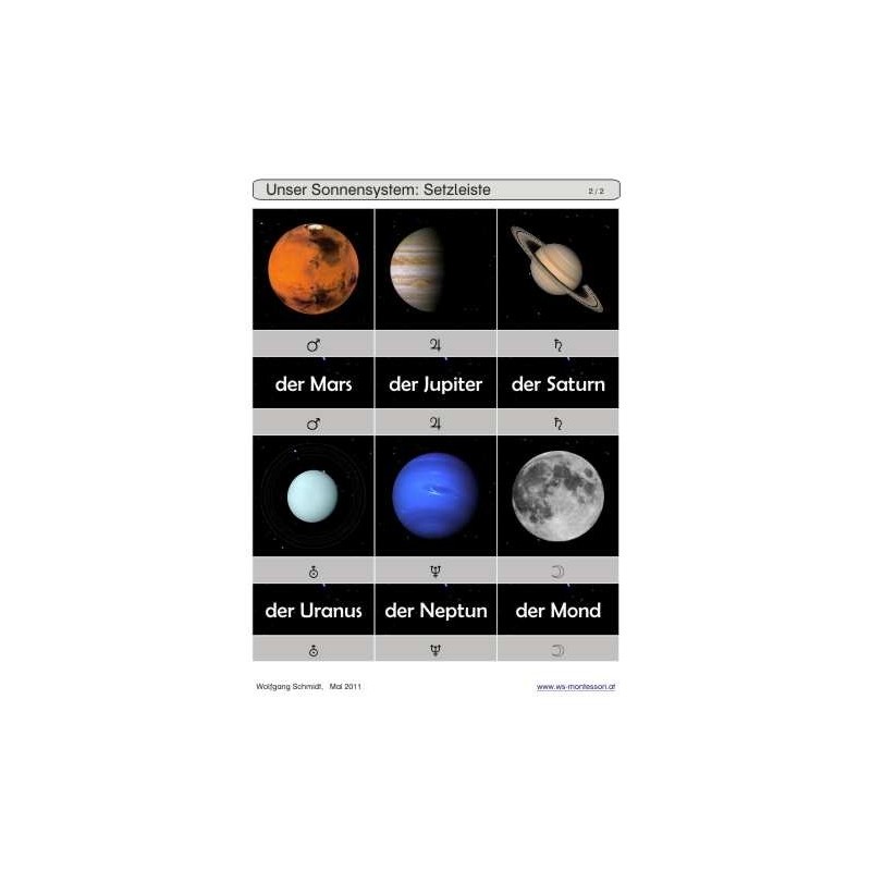 Sliding and revealing game deposits - our solar system