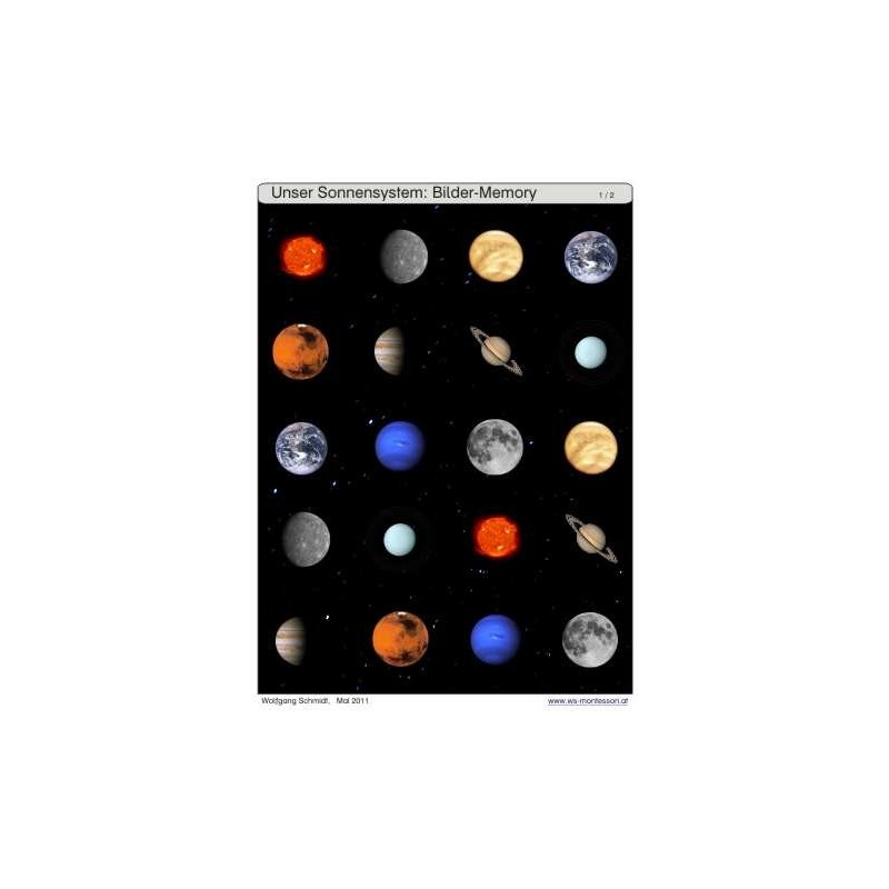 Sliding and revealing game deposits - our solar system