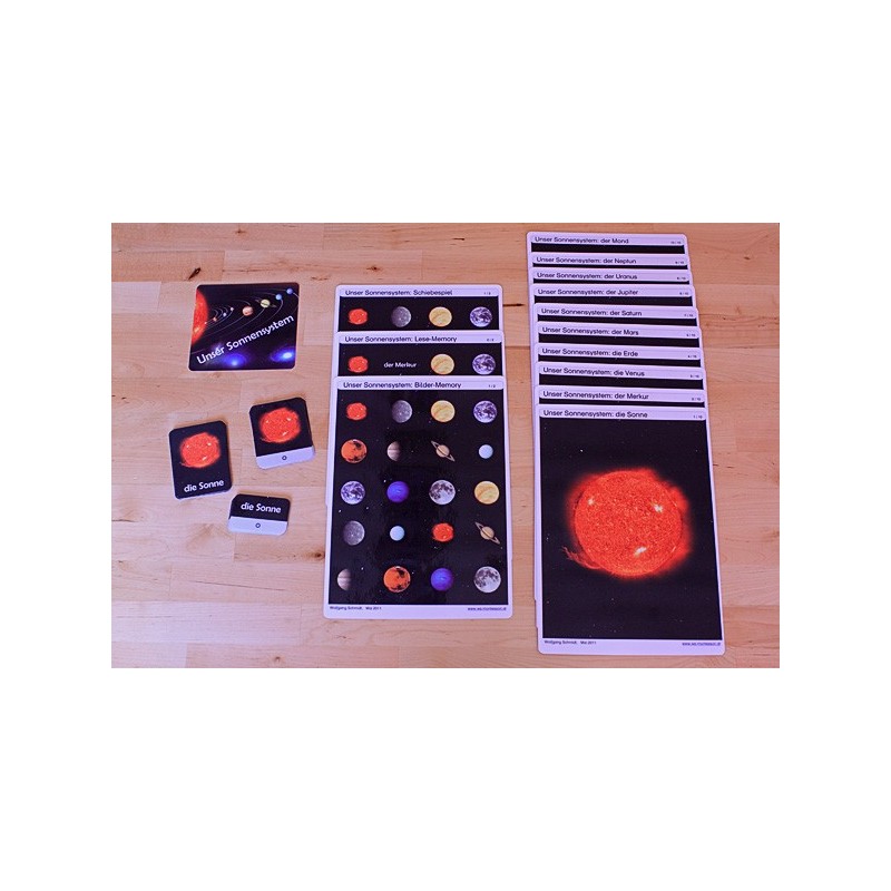 Sliding and revealing game deposits - our solar system