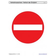 Schiebe- und Aufdeckspieleinlagen - Verkehrszeichen