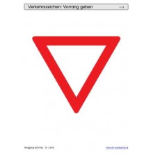 Schiebe- und Aufdeckspieleinlagen - Verkehrszeichen