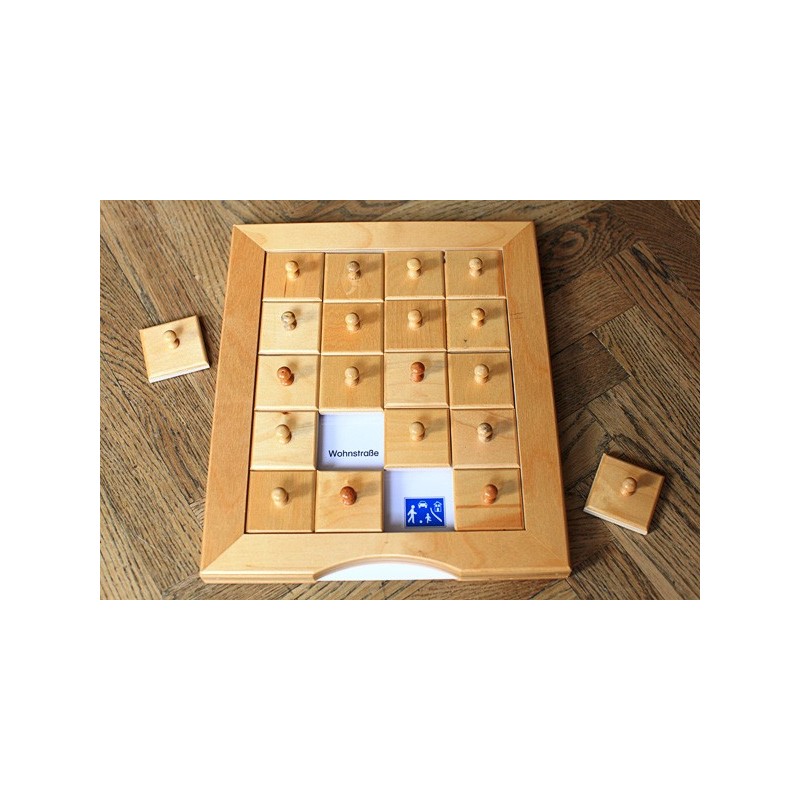 Schiebe- und Aufdeckspieleinlagen - Verkehrszeichen