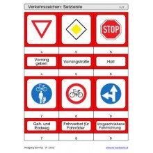 Schiebe- und Aufdeckspieleinlagen - Verkehrszeichen