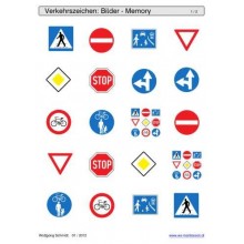 Schiebe- und Aufdeckspieleinlagen - Verkehrszeichen