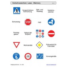 Schiebe- und Aufdeckspieleinlagen - Verkehrszeichen