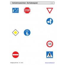 Schiebe- und Aufdeckspieleinlagen - Verkehrszeichen