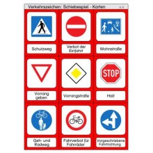 Sliding and turn-up game deposits - traffic signs