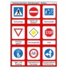 Sliding and turn-up game deposits - traffic signs