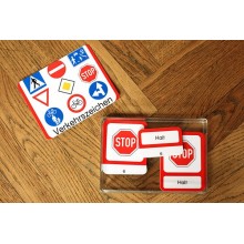 Schiebe- und Aufdeckspieleinlagen - Verkehrszeichen