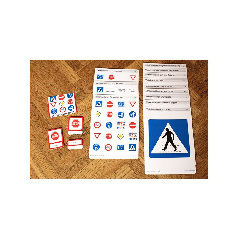 Sliding and turn-up game deposits - traffic signs