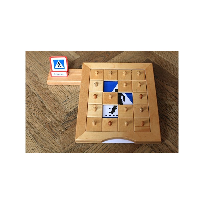 Schiebe- und Aufdeckspieleinlagen - Verkehrszeichen