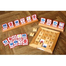 Posuvné a odkrývajúce vložky do hry - dopravné značky