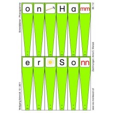 Writing compartments - phonograms