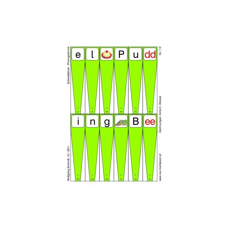 Writing compartments - phonograms