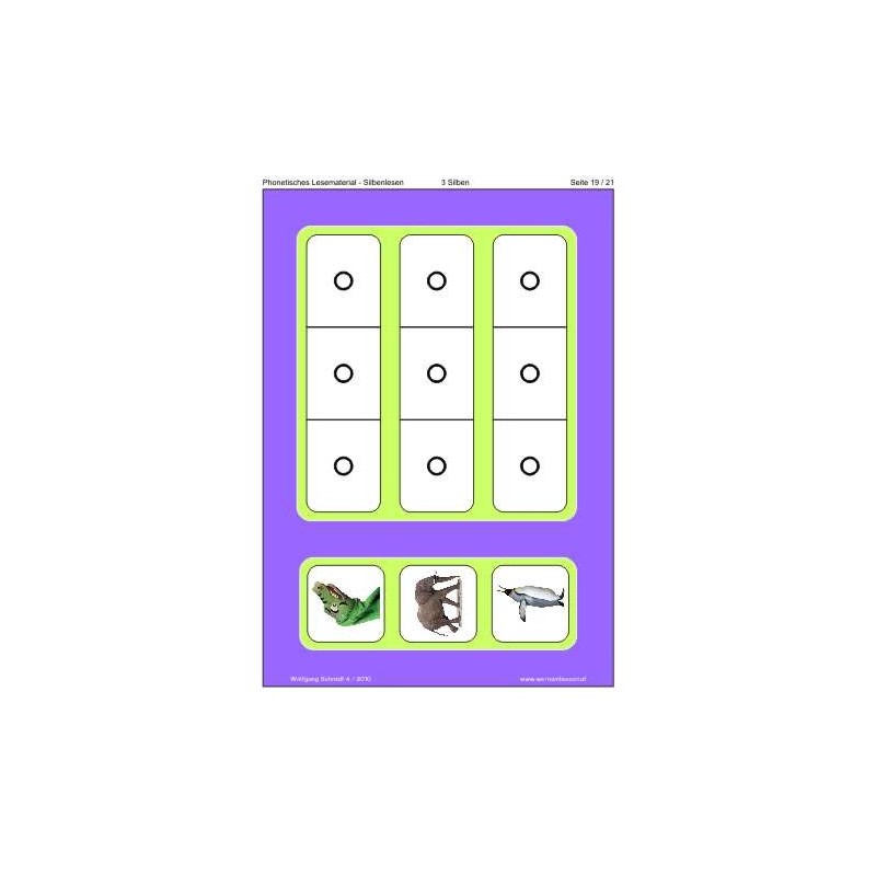 Nové čítanie slabík, materiál na čítanie verný zvuku