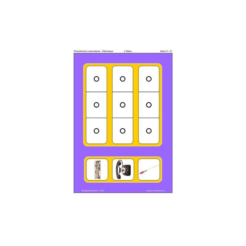 Silbenlesen neu, lautgetreues Lesematerial