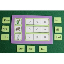 New syllable reading, sound reading material