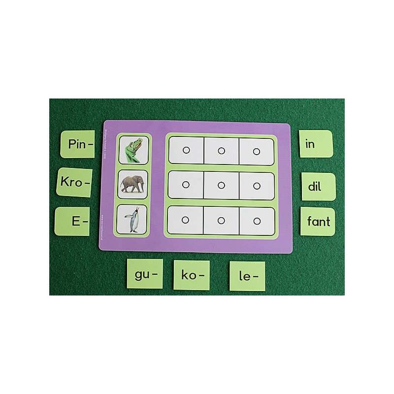 New syllable reading, sound reading material