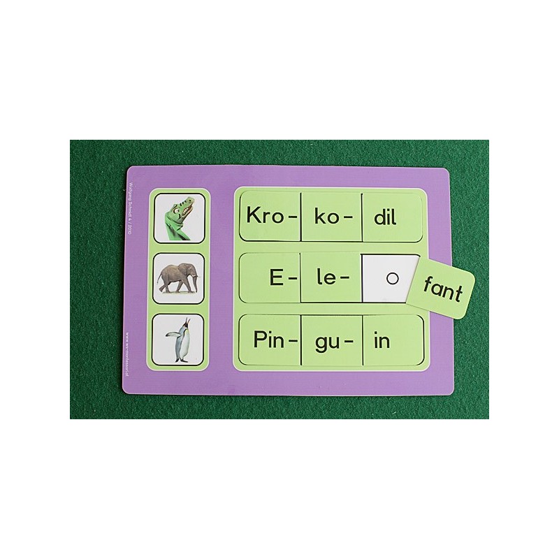 New syllable reading, sound reading material