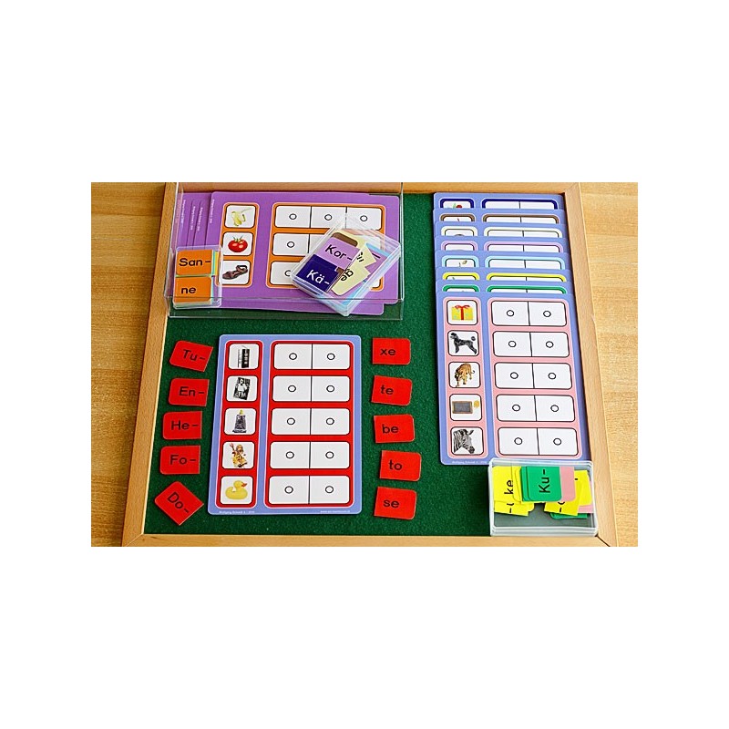 New syllable reading, sound reading material