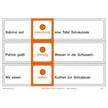 Temporaladverbien, Adj. blau