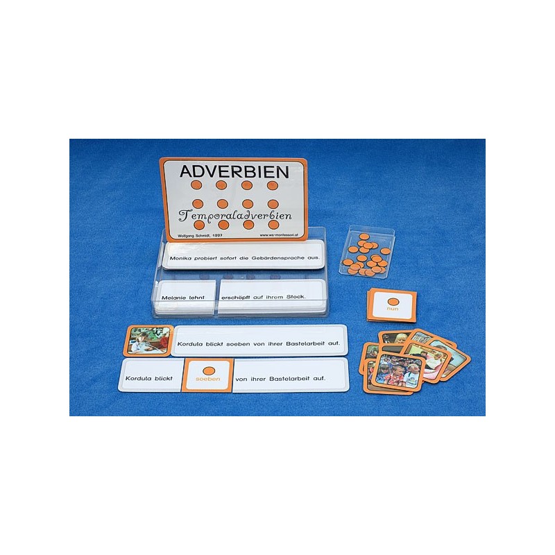 Temporal adverbs, adj. Blue