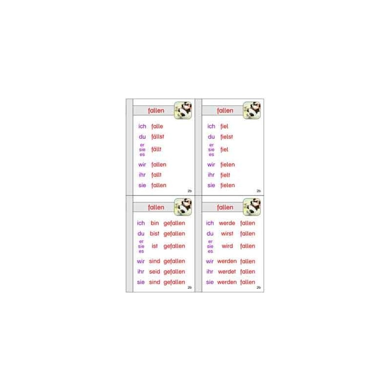 Verb family tree, adj. Blue