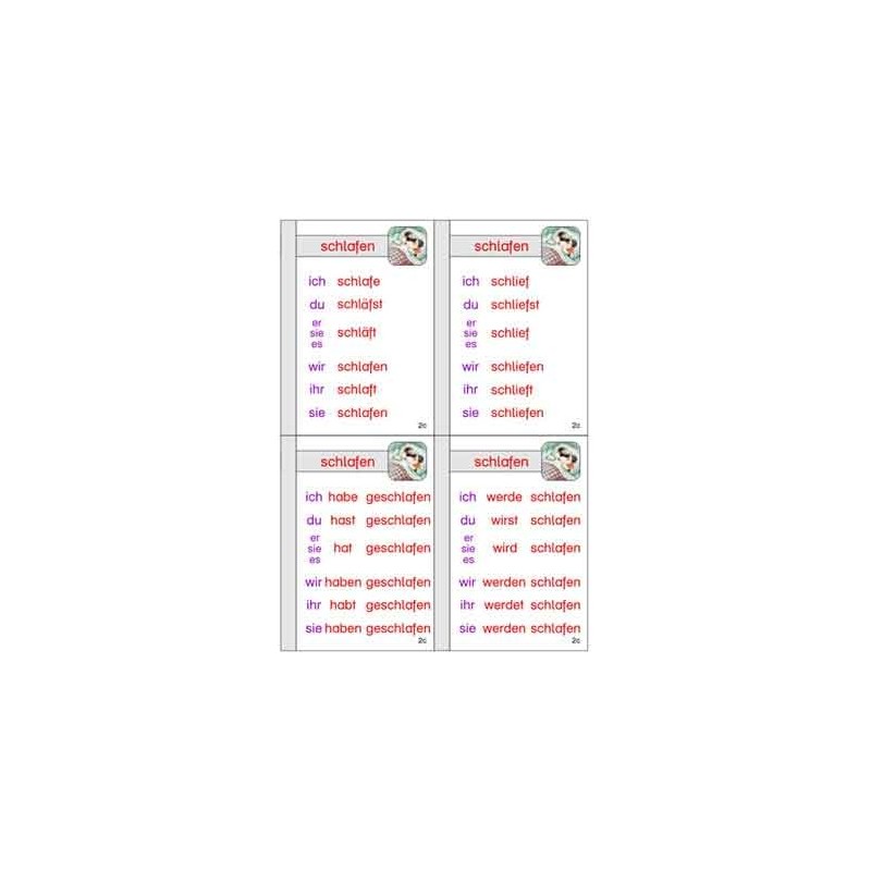 Verb family tree, adj. Blue