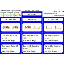 Comparative adjectives blue (This item is available in english)