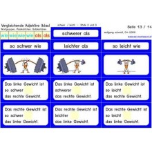 Comparative adjectives blue (This item is available in english)