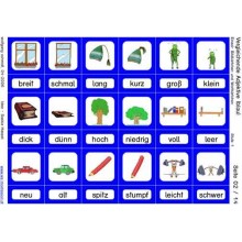 Vergleichende Adjektive blau (This item is available in english)