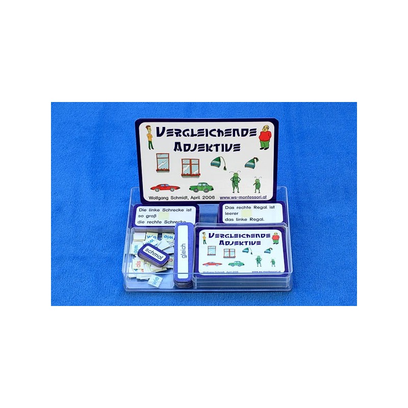 Vergleichende Adjektive blau (This item is available in english)