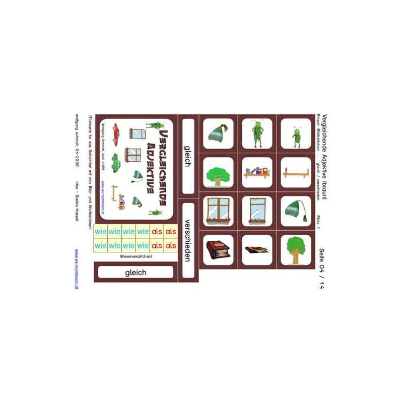 Porovnávacie prídavné mená hnedá