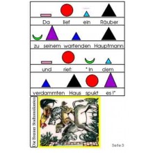 Part of speech fairy tale: Bremen Town Musicians, adj. Blue