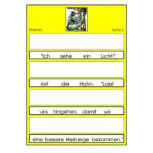 Wortartenmärchen: Bremer Stadtmusikanten, Adj. blau