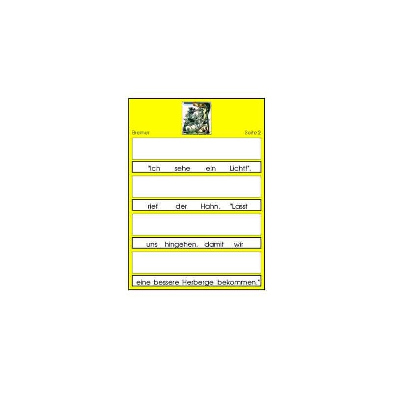 Part of speech fairy tale: Bremen Town Musicians, adj. Blue