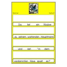 Part of speech fairy tale: Bremen Town Musicians, adj. Blue